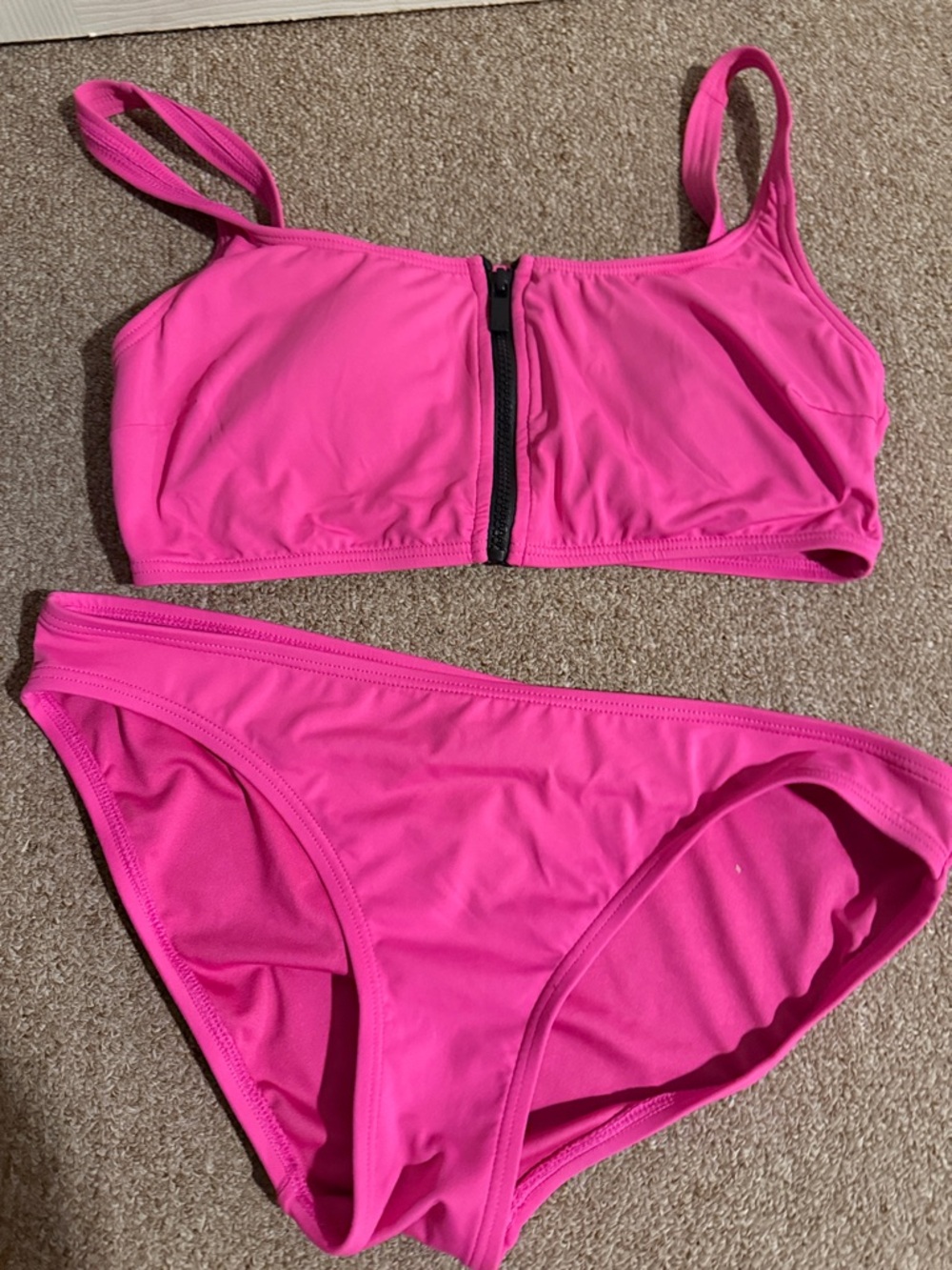 Women's Michael kors  Pink Zip-Front Bikini Set